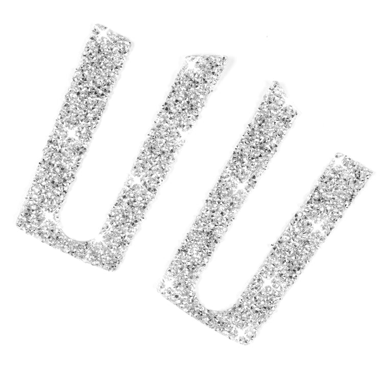 For Ford Mustang 2005-2009 3 in 1 Car Steering Wheel Diamond Decorative Sticker, Left Drive, Car Steering Wheel