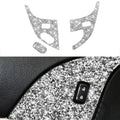 For Chevrolet Corvette C6 2005-2013 Car Door Lock Panel Diamond Decorative Sticker, Left Drive