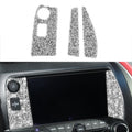 For Chevrolet Corvette C7 2014-2019 3 in 1 Car Navigate Panel Diamond Decorative Sticker, Left Drive, 3 in 1 Navigate Panel