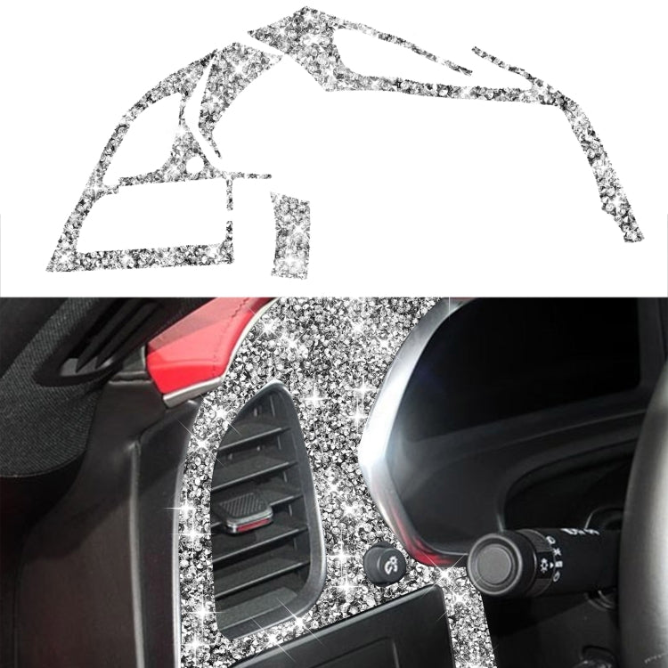 For Chevrolet Corvette C7 2014-2019 Car Left Air Outlet Panel Diamond Decorative Sticker, Left Drive, Left Air Outlet Panel
