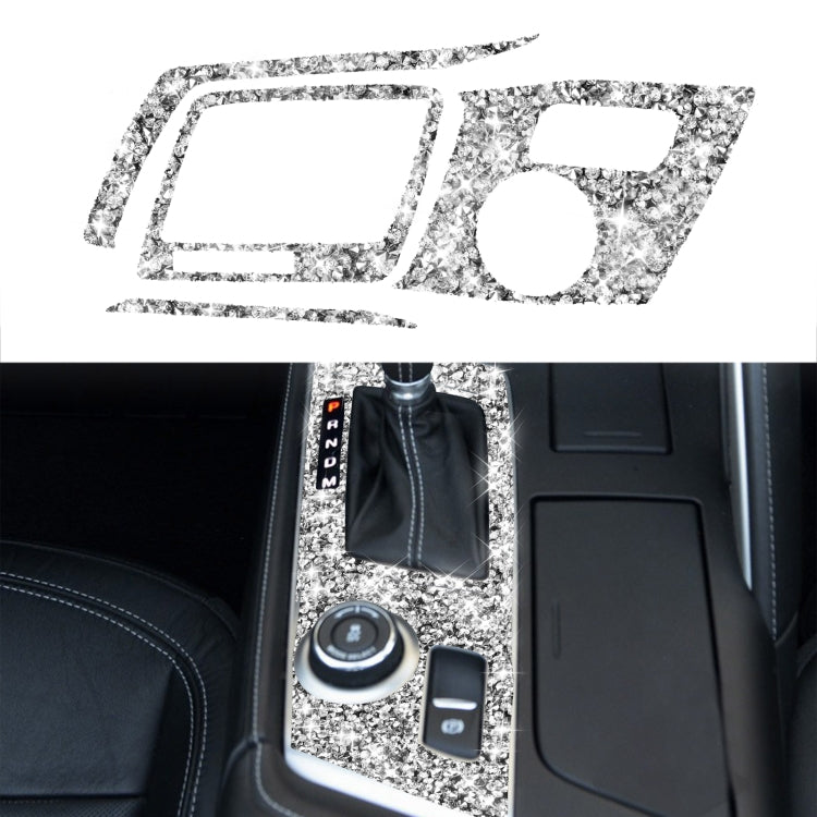 For Chevrolet Corvette C7 2014-2019 Car Gear Panel Diamond Decorative Sticker, Left Drive, Gear Panel