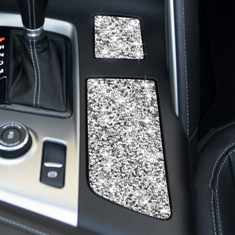 For Chevrolet Corvette C7 2014-2019 Car Cup Holder Cover Diamond Decorative Sticker, Left Drive, Cup Holder Cover