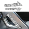 For Chevrolet Corvette C7 2014-2019 Car Center Arm Rest Diamond Decorative Sticker, Left Drive, Center Arm Rest