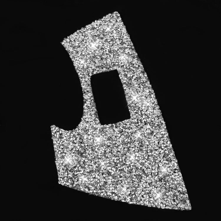 For Chevrolet Corvette C7 2014-2019 Car Door Button Panel Diamond Decorative Sticker, Left Drive, Door Button Panel