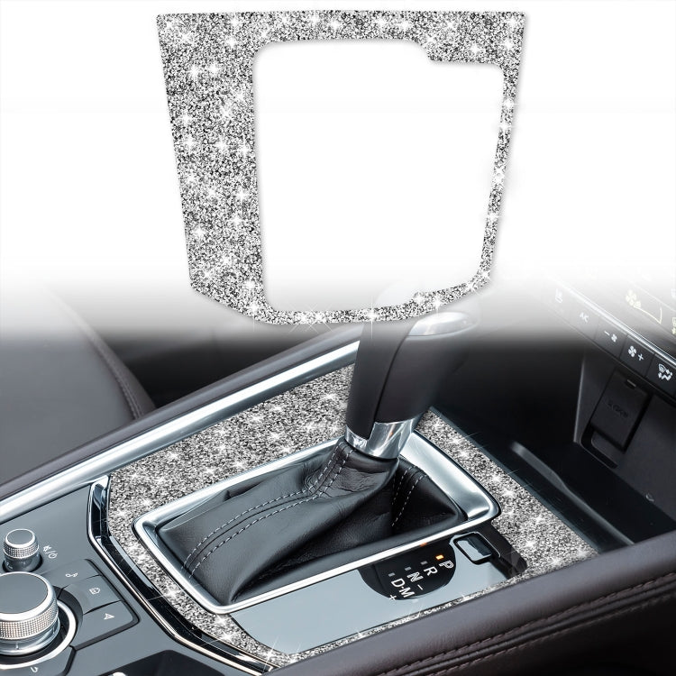 For Mazda CX-5 2017-2018 Car Gear Panel Diamond Decorative Sticker, Right Drive, Car Gear Panel, Right Drive
