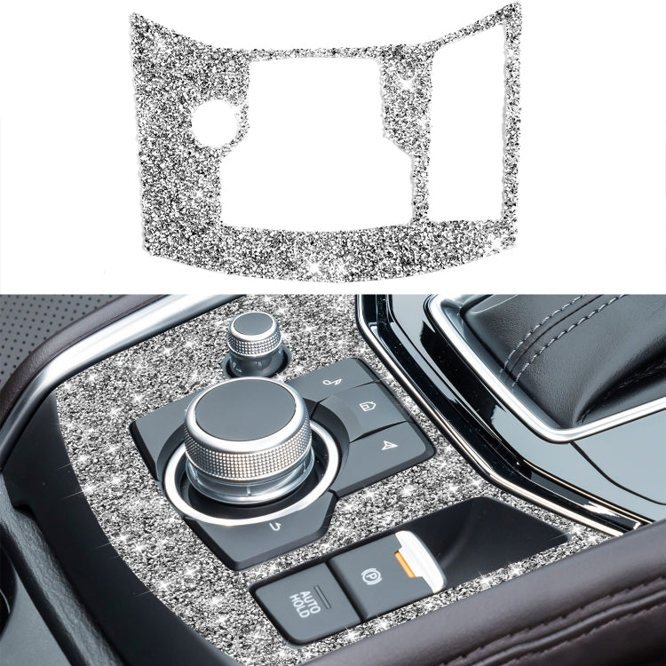 For Mazda CX-5 2017-2018 Car Electronic Handbrake Panel Diamond Decorative Sticker, Right Drive, Car Electronic Handbrake Panel, Right Drive