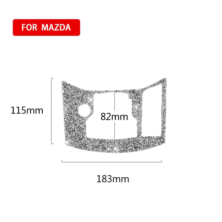 For Mazda CX-5 2017-2018 Car Electronic Handbrake Panel Diamond Decorative Sticker, Right Drive, Car Electronic Handbrake Panel, Right Drive