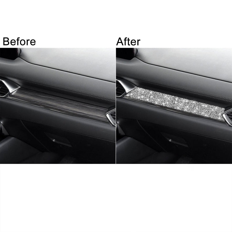 For Mazda CX-5 2017-2018 Car Instrument Panel Diamond Decorative Sticker,Left and Right Drive Universal, Car Instrument Panel