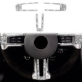 3 in 1 Car Steering Wheel Diamond Decoration Sticker, Left Hand Drive, Steering Wheel