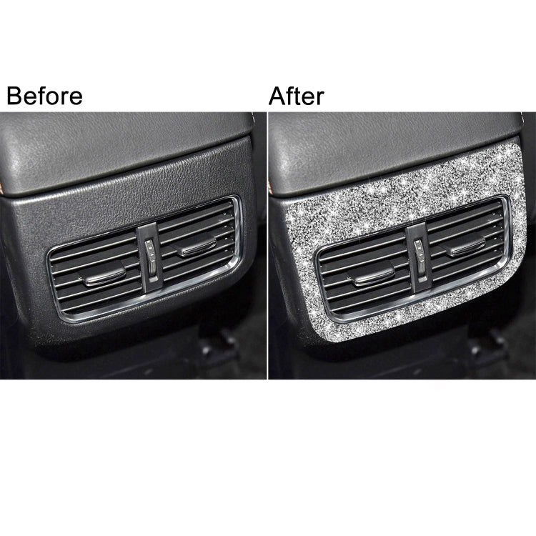 For Mazda CX-5 2017-2018 Car Rear Exhaust Vent Diamond Decorative Sticker,Left and Right Drive Universal, Car Rear Exhaust Vent