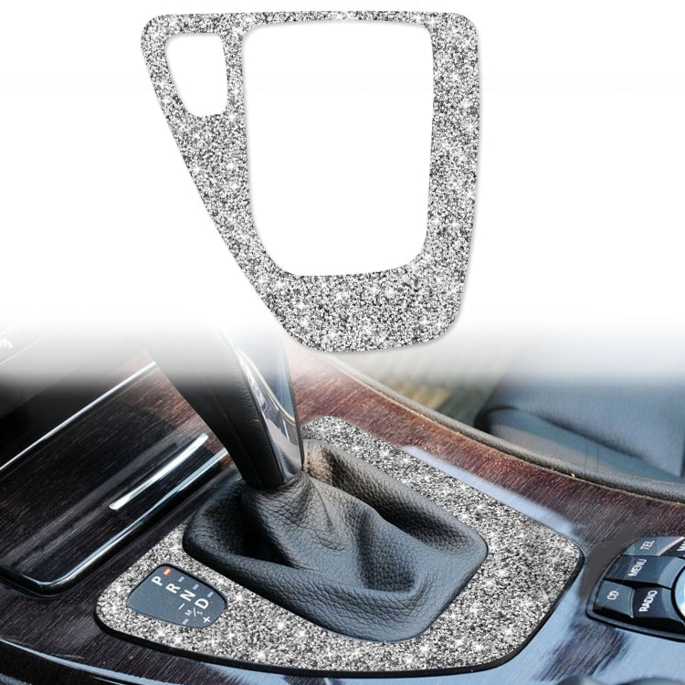 For BMW 3 Series E90 / E92 2005-2012 Car Gear Panel Diamond Decorative Sticker, Left Drive, Gear Panel