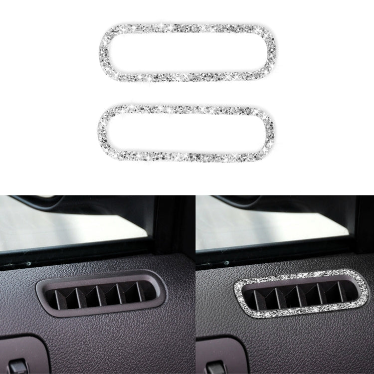 Car Left and Right Air Outlet Diamond Decoration Sticker, Left Hand Drive, Left and Right Air Outlet