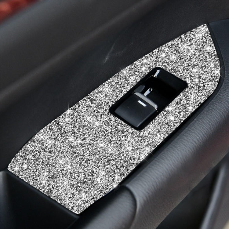 For Mazda CX-5 2017-2018 Car Window Button Panel Diamond Decorative Sticker, Left Drive, Car Window Button Panel, Left Drive