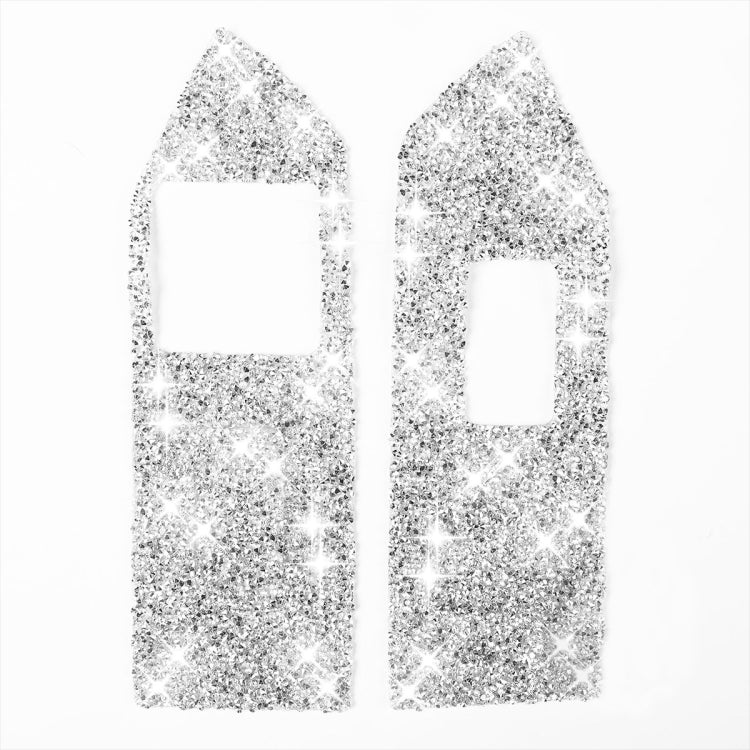3pcs Car Window Glass Lifter Panel Diamond Decoration Sticker, Left Hand Drive, Window Glass Lifter Panel