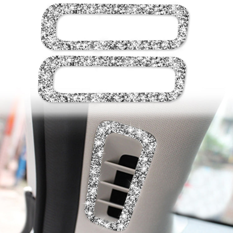 For Mazda CX-5 2017-2018 Car A-pillar Air Outlet Diamond Decorative Sticker,Left and Right Drive Universal, Car A-pillar Air Outlet