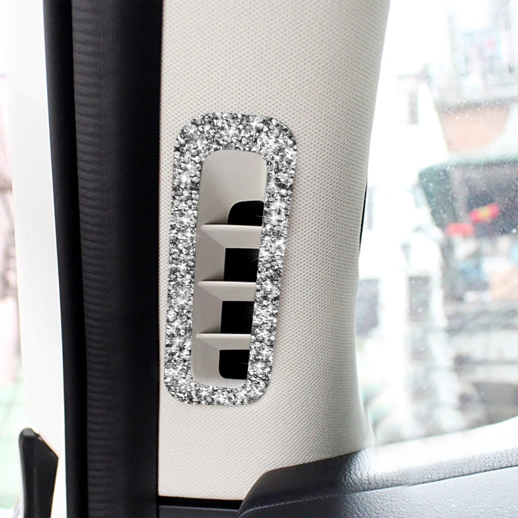 For Mazda CX-5 2017-2018 Car A-pillar Air Outlet Diamond Decorative Sticker,Left and Right Drive Universal, Car A-pillar Air Outlet