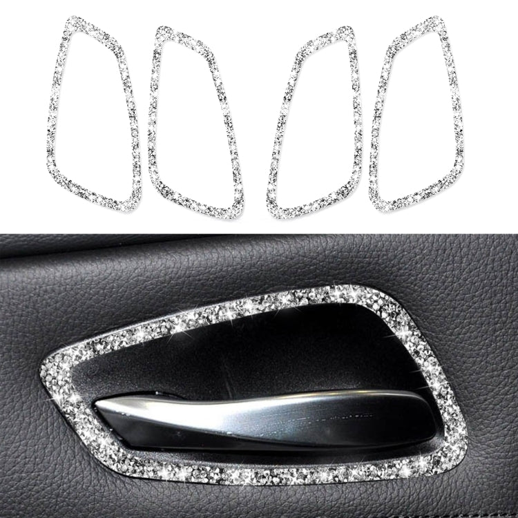 Car Door Handle Frame Diamond Decorative Sticker for BMW 3 Series E90 2005-2012, Modified 320i / 318i / 325i, Door Handle Frame