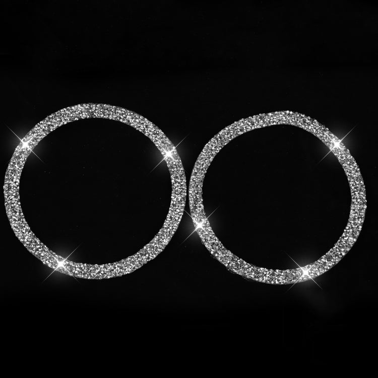 Car Door Horn Ring 2 in 1 Diamond Decorative Sticker for BMW 3 Series E90 / E84 2008-2012, X1 Series Modified 320i / 325i, Door Horn Ring