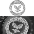 For Mazda CX-5 2017-2018 Car Steering Wheel Panel Diamond Decorative Sticker,Left and Right Drive Universal, Car Steering Wheel Panel