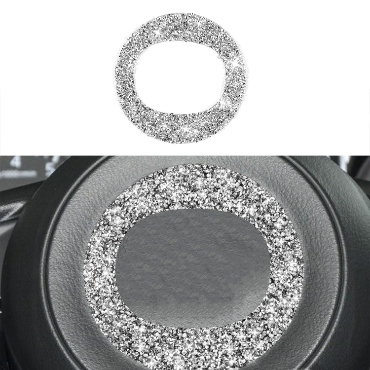 For Mazda CX-5 2017-2018 Car Steering Wheel Circle Diamond Decorative Sticker,Left and Right Drive Universal, Car Steering Wheel Circle