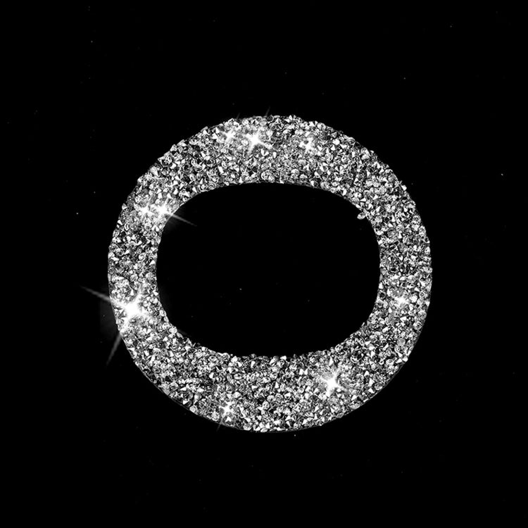 For Mazda CX-5 2017-2018 Car Steering Wheel Circle Diamond Decorative Sticker,Left and Right Drive Universal, Car Steering Wheel Circle