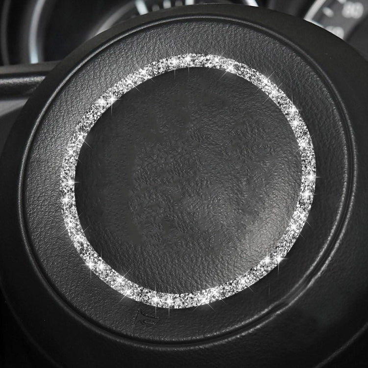 For Mazda CX-5/CX-4 Car Steering Wheel Diamond Decorative Sticker,Left and Right Drive Universal, Car Steering Wheel
