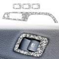 For BMW 3 Series E90 / 320i / 325i 2005-2012 Car Window Lift Panel with Folding Key 37.8cm Diamond Decorative Sticker, Left Drive, Window Lift Panel with Folding Key 37.8cm