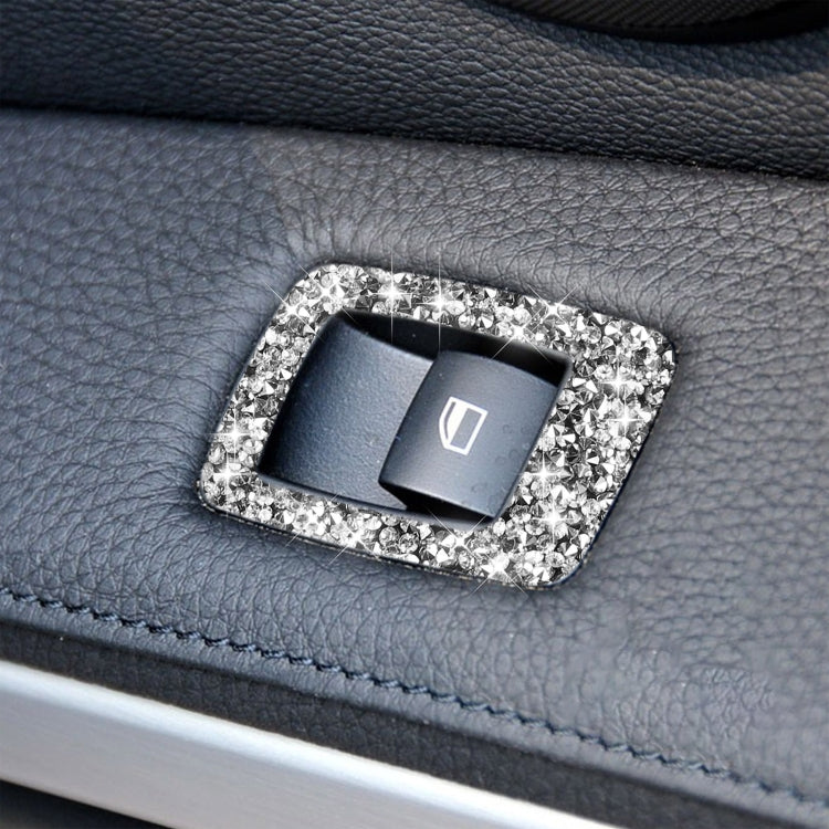 For BMW 3 Series E90 / 320i / 325i 2005-2012 Car Window Lift Panel with Folding Key 37.8cm Diamond Decorative Sticker, Left Drive, Window Lift Panel with Folding Key 37.8cm