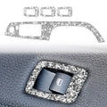 For BMW 3 Series E90 / 320i / 325i 2005-2012 Car Window Lift Panel 35.8cm Diamond Decorative Sticker, Left Drive, Window Lift Panel 35.8cm