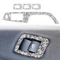 For BMW 3 Series E90 / 320i / 325i 2005-2012 Car Window Lift Panel 37.8cm Diamond Decorative Sticker, Left Drive, Window Lift Panel 37.8cm