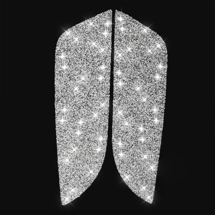 2pcs Car Rear Door Panel Diamond Decoration Sticker, Left Hand Drive, Rear Door Panel