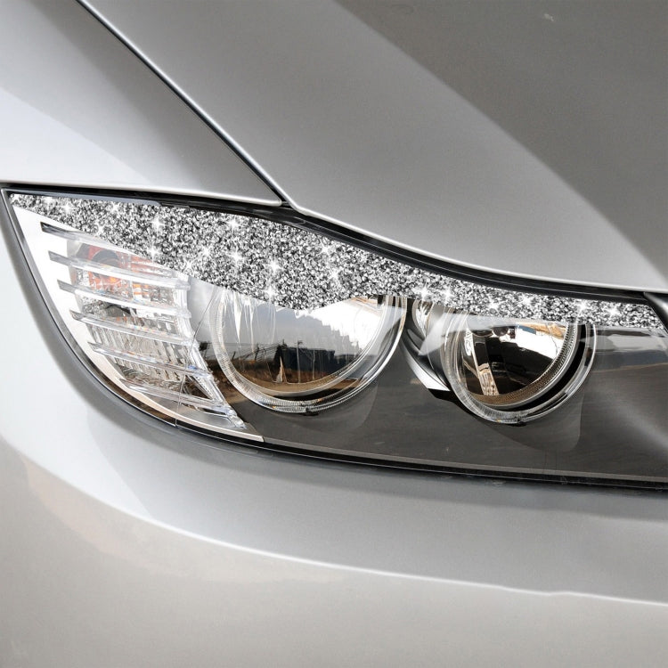 For BMW 3 Series E90 / 318i / 320i / 325i 2005-2008 Car Light Eyebrow Diamond Decorative Sticker, Car Light Eyebrow
