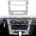 For BMW 3 Series E90 / E92 2005-2012 Car Aircondition CD Control Panel Premium Diamond Decorative Sticker, Aircondition Control Panel Premium A