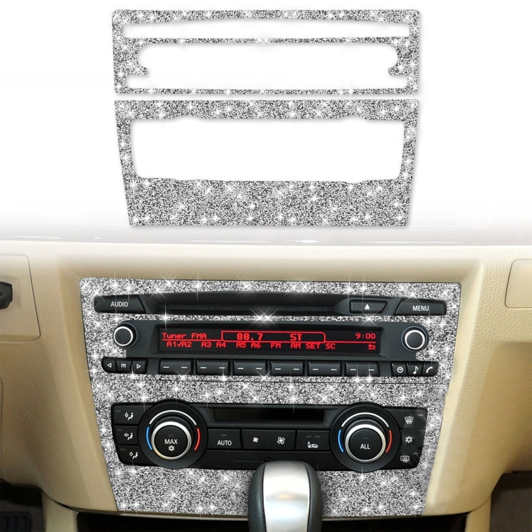 For BMW 3 Series E90 / E92 2005-2012 Car Aircondition CD Control Panel Basic Diamond Decorative Sticker, Aircondition Control Panel Basic B