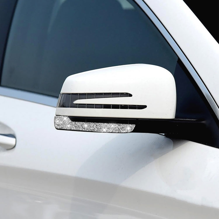 For Mercedes-Benz A/B/C/E Class Car Rearview Mirror Anti-collision Strip A Diamond Decorative Sticker, Left and Right Drive, Rearview Mirror Anti-collision Strip A