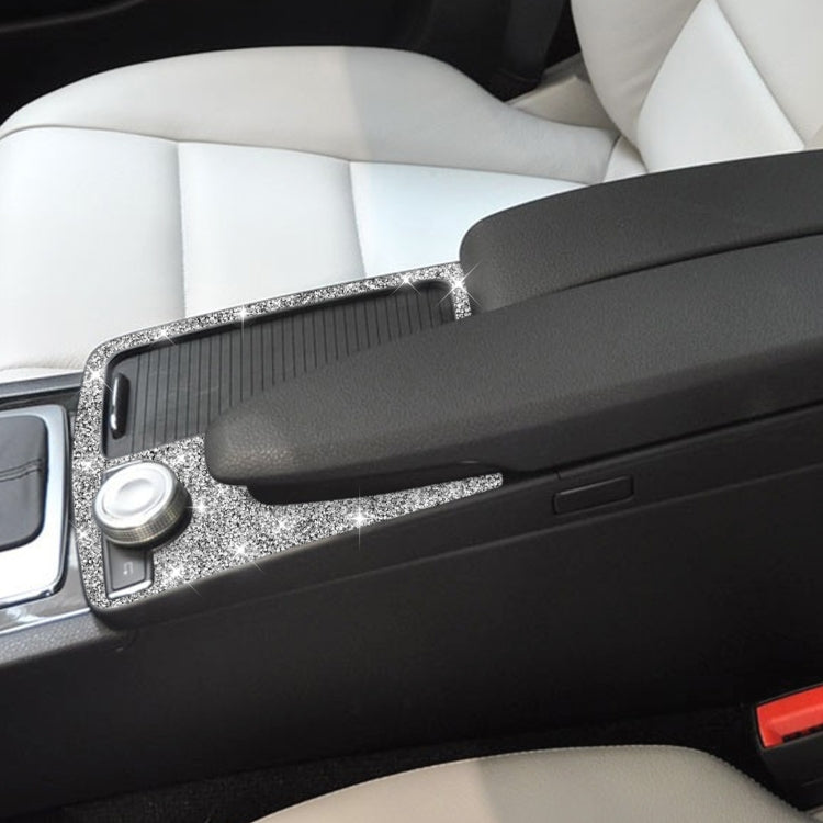 For Mercedes-Benz C-class W204 2007-2013 Car Gear Panel Diamond Decorative Sticker, Left-hand Drive, Gear Panel, Left-hand Drive