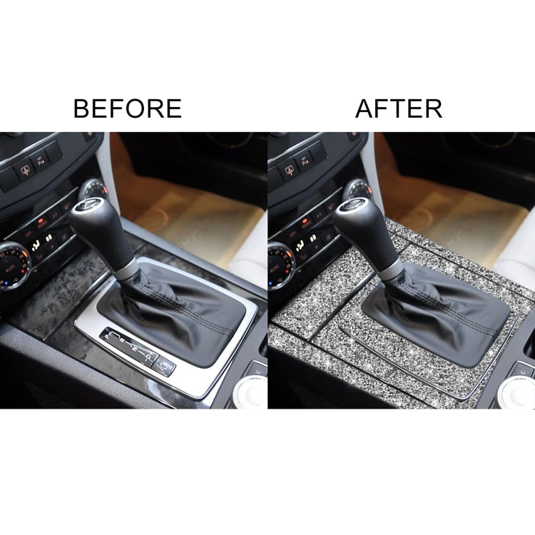 For Mercedes-Benz C-class W204 2007-2013 Car Gear Set Diamond Decorative Sticker, Left-hand Drive, Gear Set, Left-hand Drive