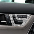 For Mercedes-Benz C-class W204 2007-2013 Car Seat Adjustment B Diamond Decorative Sticker, Left and Right Drive, Seat Adjustment B