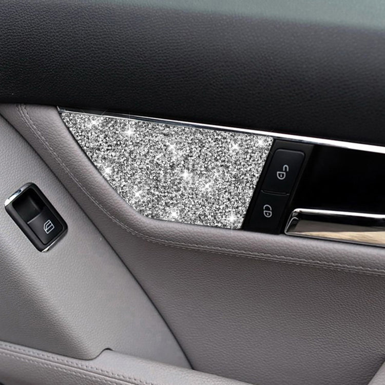For Mercedes-Benz C-class W204 2007-2013 Car Seat Adjustment C Diamond Decorative Sticker, Left and Right Drive, Seat Adjustment C