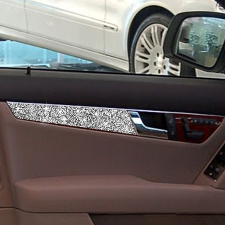 For Mercedes-Benz C-class W204 2007-2013 Car Door Panel Diamond Decorative Sticker, Left and Right Drive, Door Panel