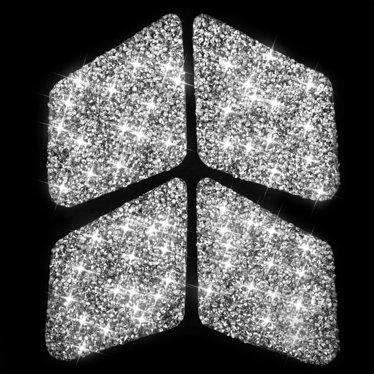 For Mercedes-Benz C-class W204 2007-2013 Car Inside Door Bowl Diamond Decorative Sticker, Left and Right Drive, Inside Door Bowl
