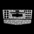 For Mercedes-Benz C-class W204 2007-2010 Car Central Control Panel A Diamond Decorative Sticker, Left and Right Drive, Central Control Panel A