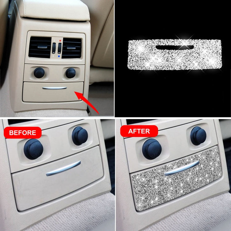 For BMW 3 Series E90 / E92 2005-2012 Car Rear Seat Aircondition Diamond Decorative Sticker, Rear Seat Aircondition