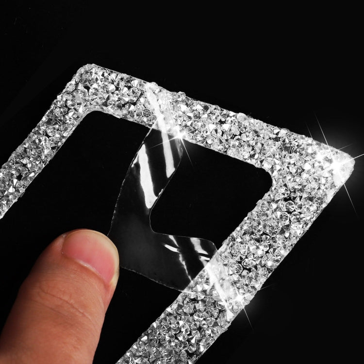 Car Headlight Diamond Decoration Sticker, Left and Right Drive, Headlight
