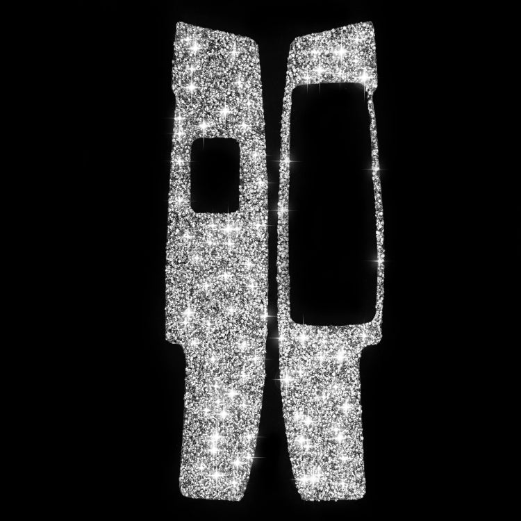 For Mercedes-Benz C-class W204 2007-2013 Car Window Lift Diamond Decorative Sticker, Left Drive, Window Lift