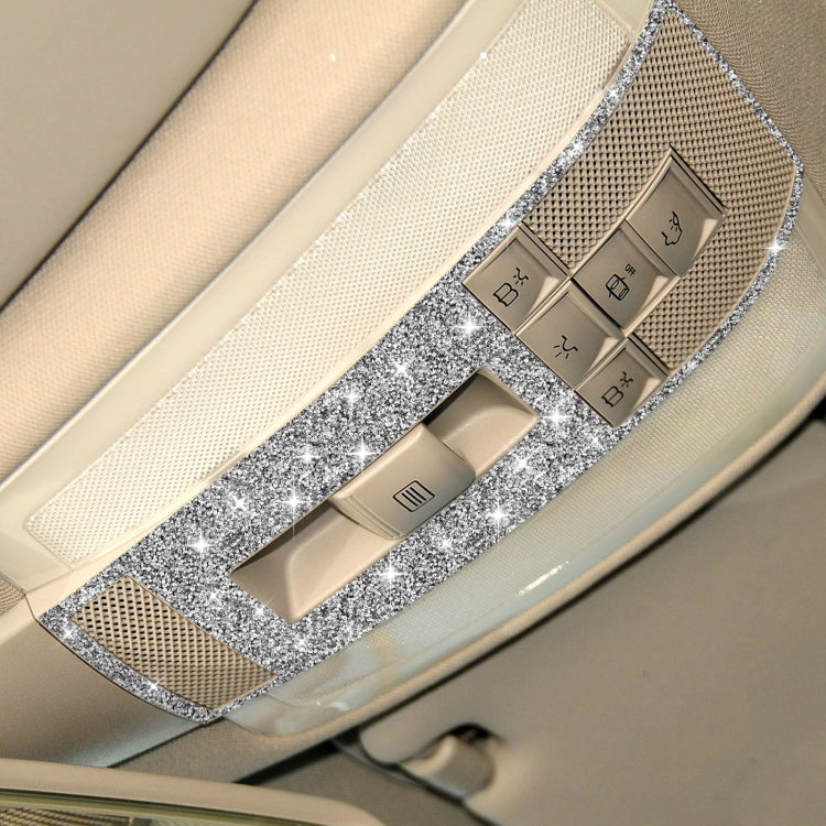 For Mercedes-Benz C-class W204 2007-2013 Car Reading Light Diamond Decorative Sticker, Left and Right Drive, Reading Light