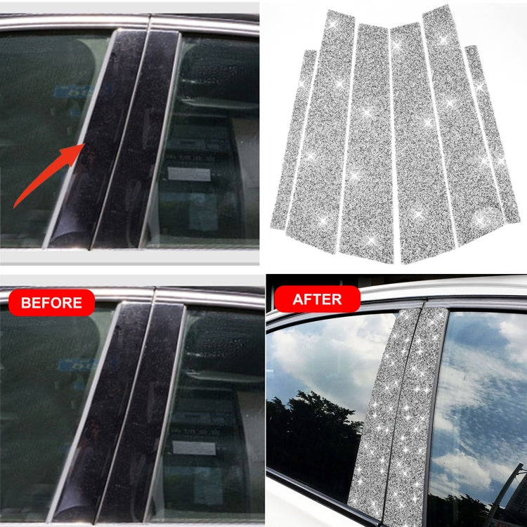 For BMW 3 Series E90 2005-2012 Car B-pillar Diamond Decorative Sticker, B-pillar