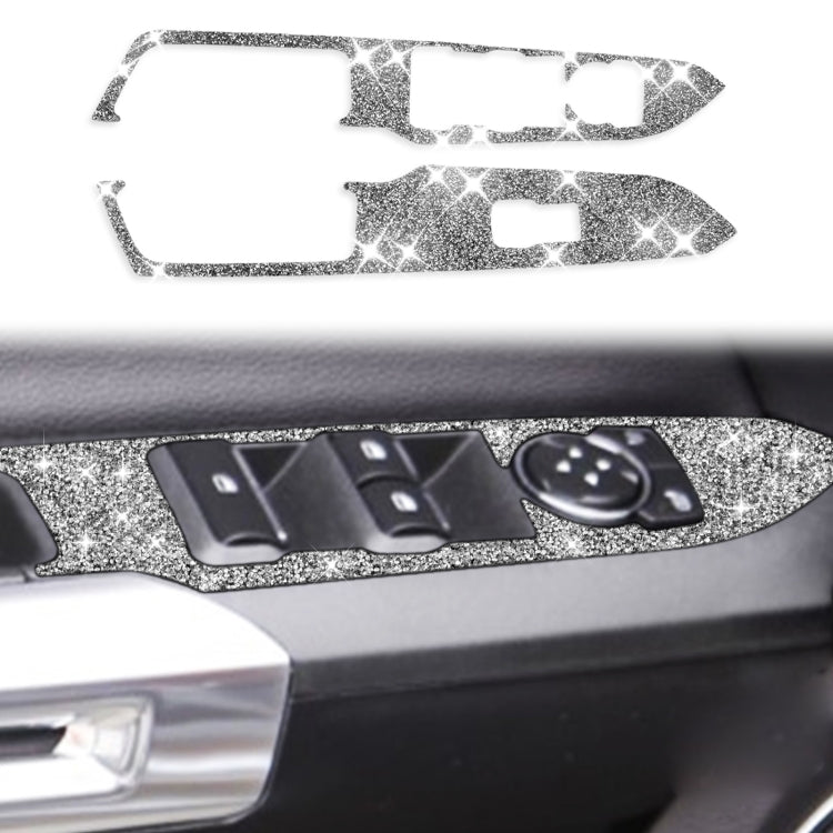 Car Door Lift Panel A Diamond Decoration Sticker, Left Drive, Door Lift Panel A, Left Drive