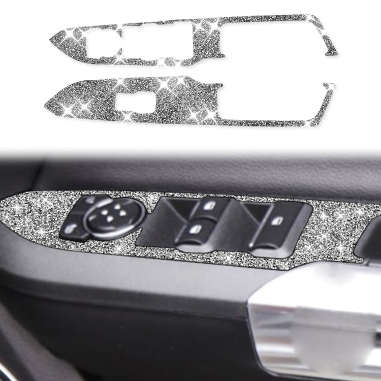 Car Door Lift Panel A Diamond Decoration Sticker, Right Drive, Door Lift Panel A, Right Drive