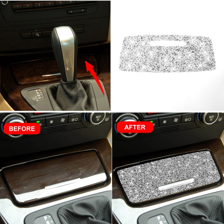 For BMW 3 Series E90 / E92 / E93 2005-2012 Car Ashtray Cover Diamond Decorative Sticker, Ashtray Cover